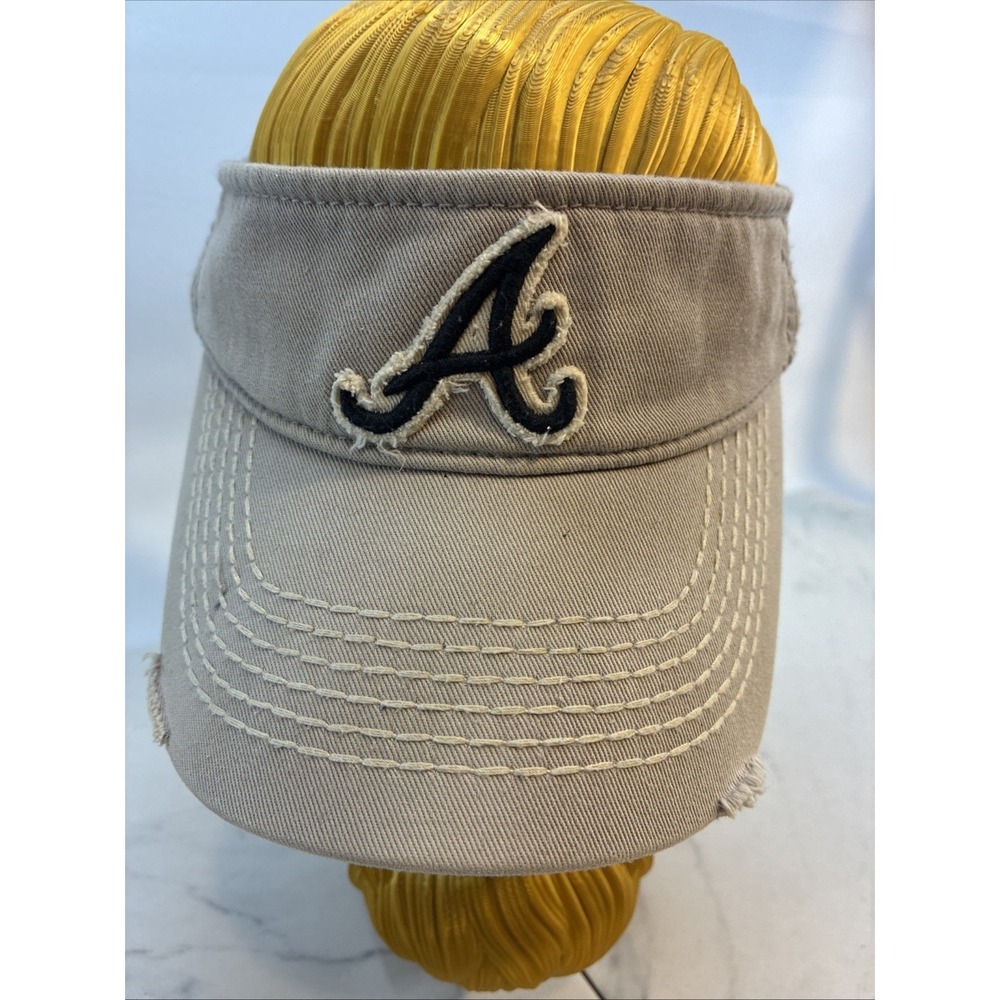 47 Brand Atlanta Braves SnapBack Adjustable Visor Gray/Black